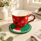 CouldNook Crochet Coaster - Character and Floral Tabletop Designs