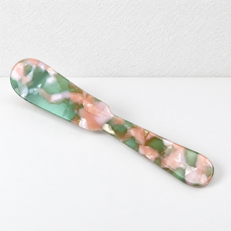 CouldNook Marbled Mini Dessert Utensil - Colorful Resin Look