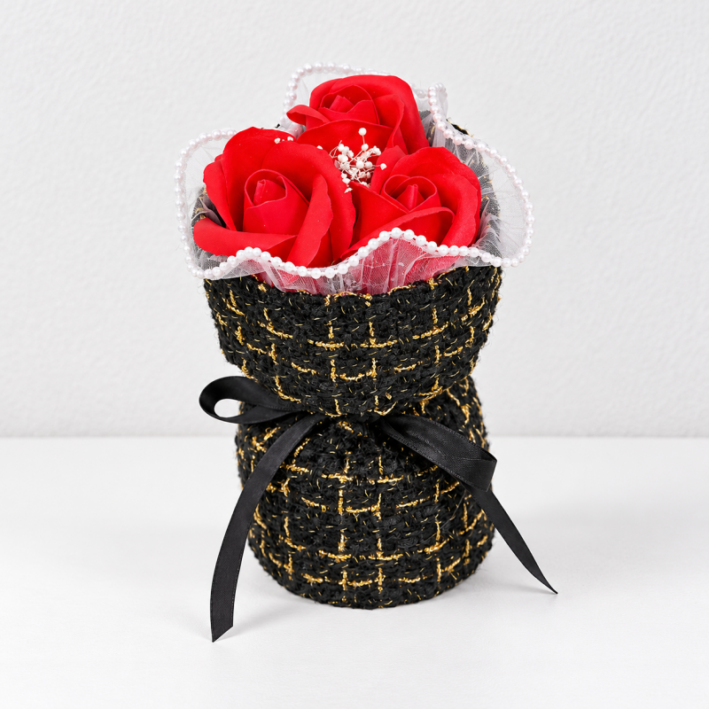 CouldNook Soap Rose Bouquet - Three Flower Arrangement