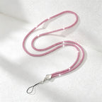 CouldNook Rhinestones Set Crossbody Phone Strap with Heart-Shaped Links