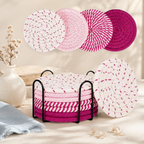CouldNook Braided Cotton Coaster Set - Spiral Color Collections