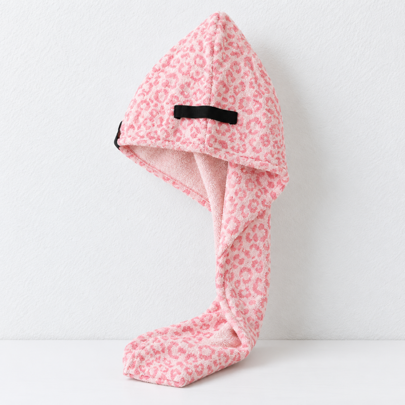 CouldNook Hair Drying Wrap - Wide-Tail Leopard Pattern