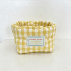 CouldNook Plaid Organizer Bag- Soft Open Shelf Storage