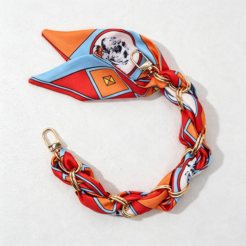 CouldNook Rose Scarf Phone Wrist Strap - Relaxed Braided Loop