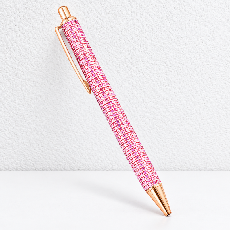 CouldNook Patterned Ballpoint Pen - Grid, Scale and Spotted Barrel Designs
