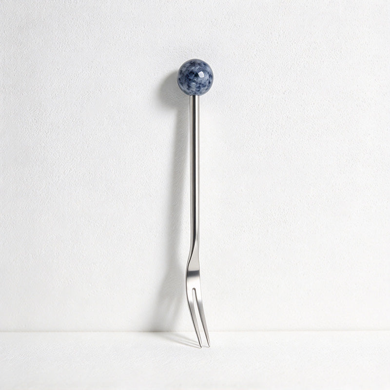CouldNook Stone Bead Cutlery - Patterned Round Tops