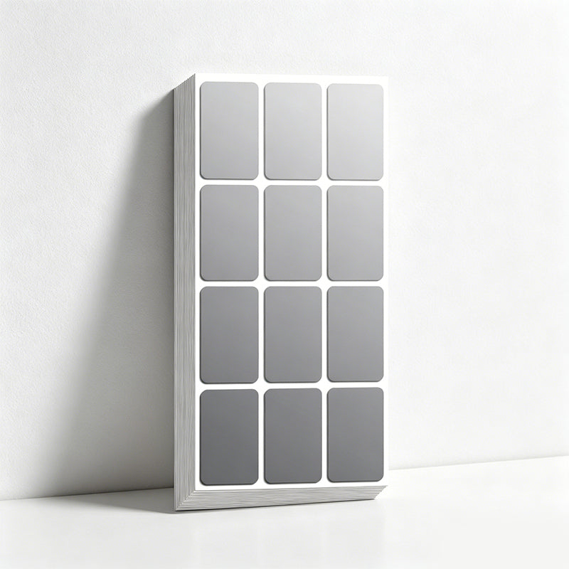 CouldNook Silver Label Stickers - Waterproof Home Decals