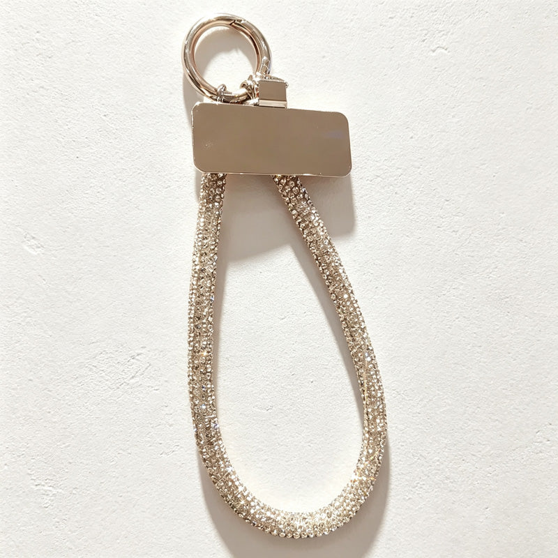 CouldNook Rhinestones Set Crossbody Phone Strap with Wide Stone-Set Line