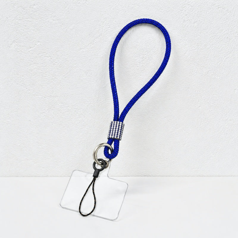 CouldNook Knotted Rhinestone Phone Wrist Strap - Clear Tether Tab