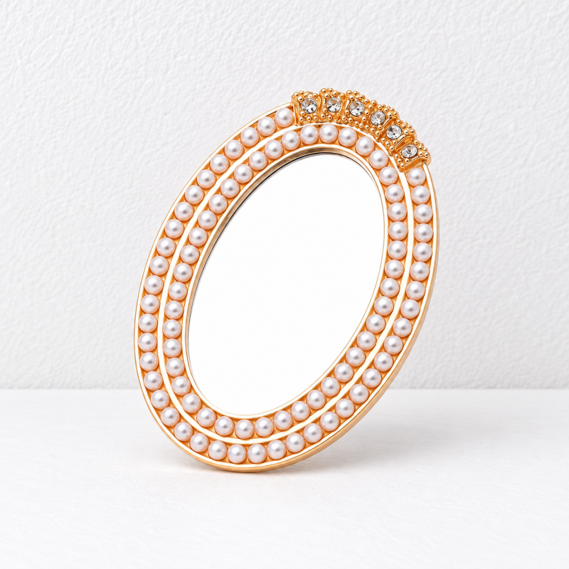 CouldNook Decorative Mirror Accessory - Sculpted Outlines And Ornamental Border Designs