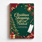 CouldNook Christmas Shopping Planner - Spiral Binding And Gift Budget Pages