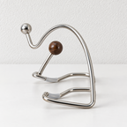 Elephant Phone Stand - Curved Metal Outline and Bead