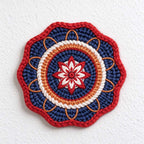 CouldNook Mandala Rubber Printed Table Mat - Knit Effect