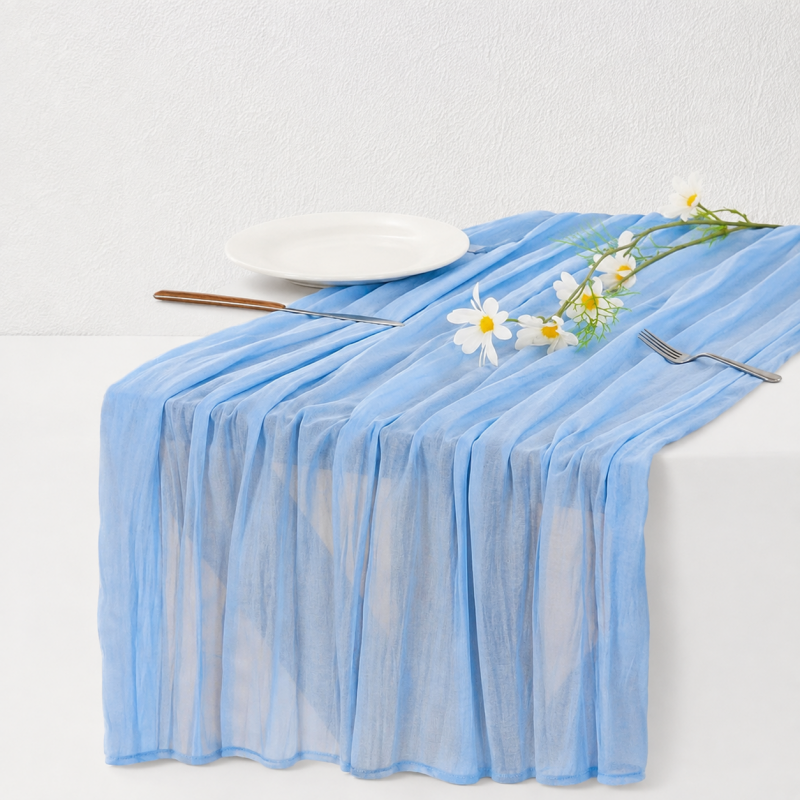 CouldNook Gauze Table Runner - Three Measured Length Options