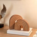 CouldNook Wooden Rainbow Arch Bookends - Nested Groove Design