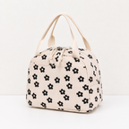 CouldNook Corduroy-Look Lunch Bag - Double Zipper and Front Pocket