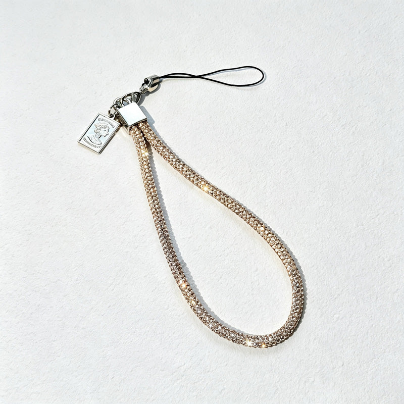 CouldNook Reflective Mesh Crossbody Phone Strap - Clear Phone Tab