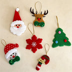 CouldNook Fabric Christmas Character Ornament - Layered Holiday Character Design