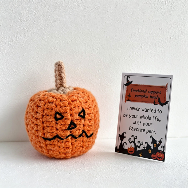 CouldNook Yarn Halloween Pumpkin Doll Ornament - Assorted Character Variations