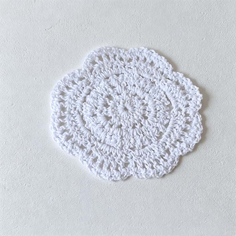 CouldNook Crocheted Lace Table Mat - Round Oval Size Options