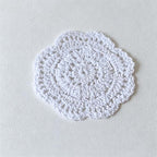CouldNook Crocheted Lace Table Mat - Round Oval Size Options