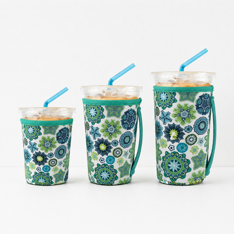 CouldNook Neoprene Cup Carrier - Patterned Body and Side Strap