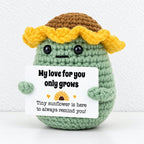 CouldNook Crocheted Character Doll - Textured Shapes And Little Message Cards