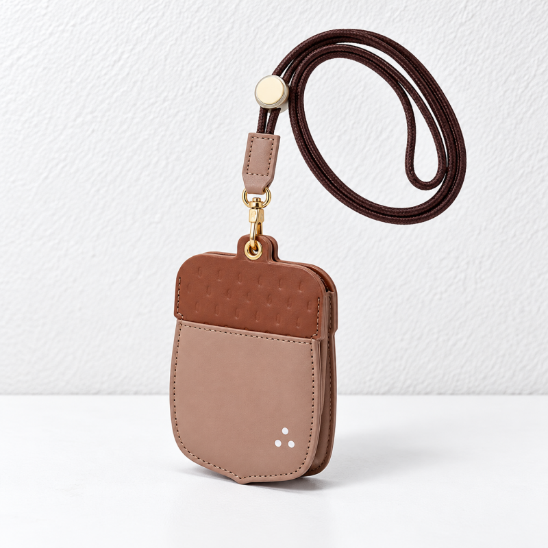 Fruit Badge Holder - Shaped Pocket and Neck Cord