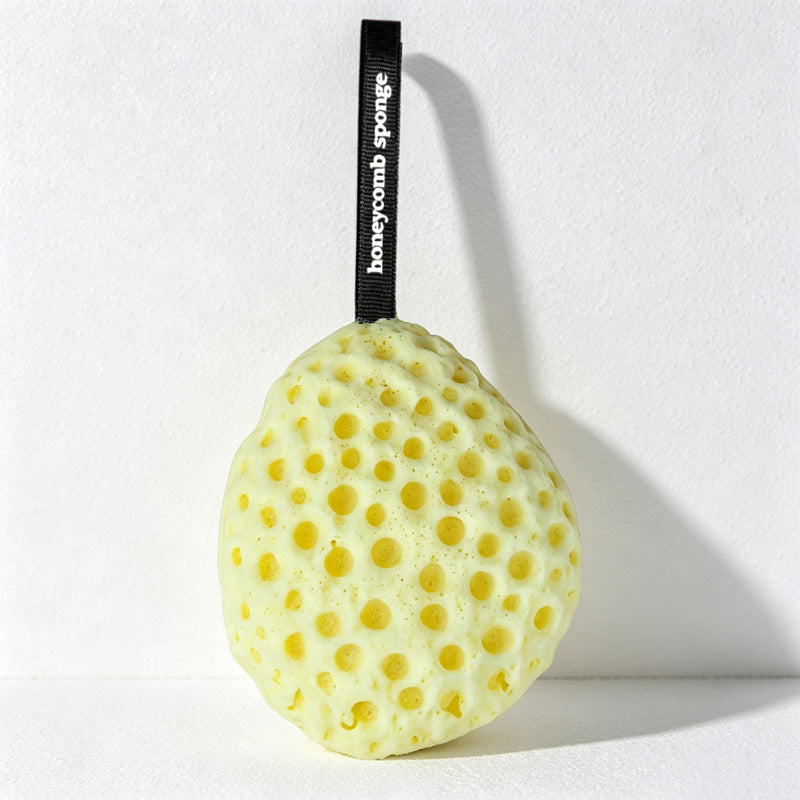 CouldNook Round Honeycomb Bath Sponge - Colorful Hanging Scrubber