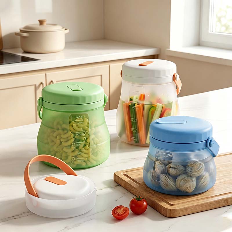 CouldNook Collapsible Food Storage Bucket - Carry Handle and Vented Lid