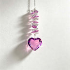CouldNook Heart Suncatcher - Pendant Colors And Spiral Bead Arrangement