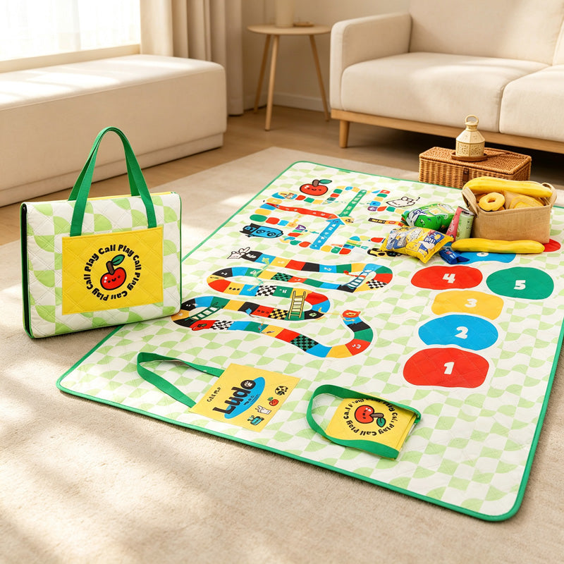 CouldNook Foldable Game Picnic Mat - Double-Sided Play Design