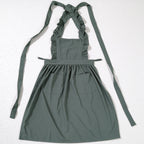 CouldNook Ruffle Strap Apron - Lace or Plain Pockets