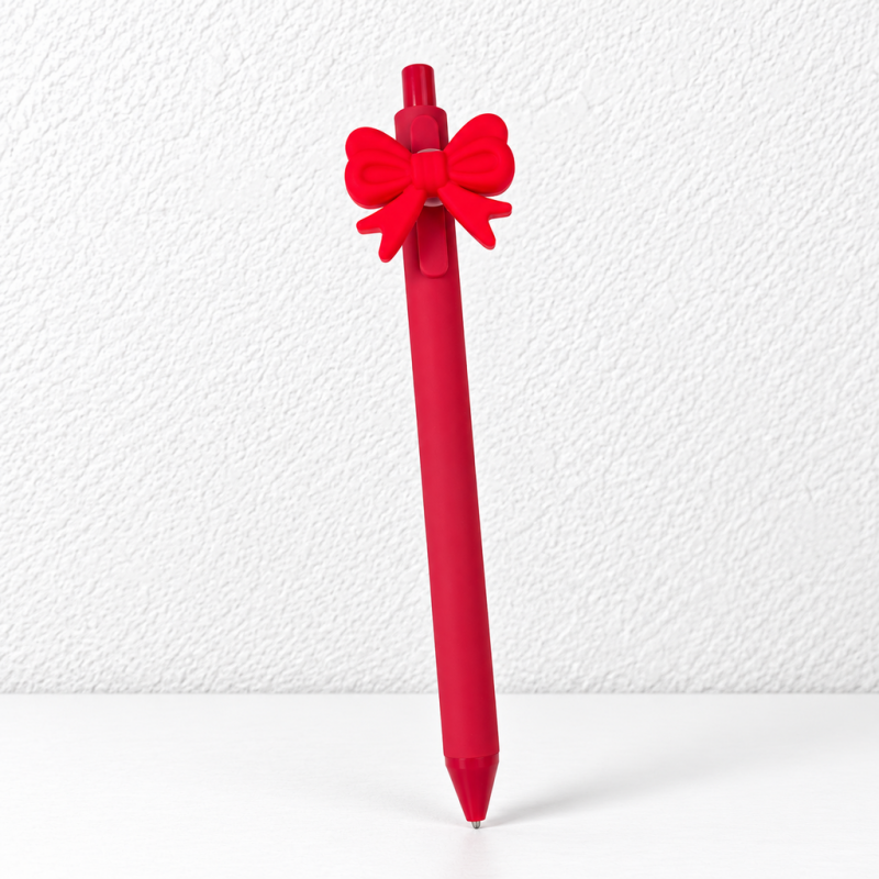 CouldNook Decorative Gel Pen - Sculpted Bows and Flower Toppers