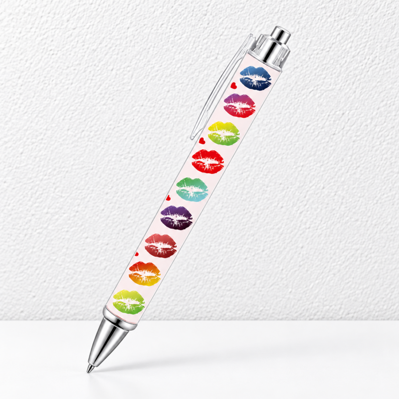 CouldNook Illustrated Ballpoint Pen - Clear Shell and Decorative Paper Insert