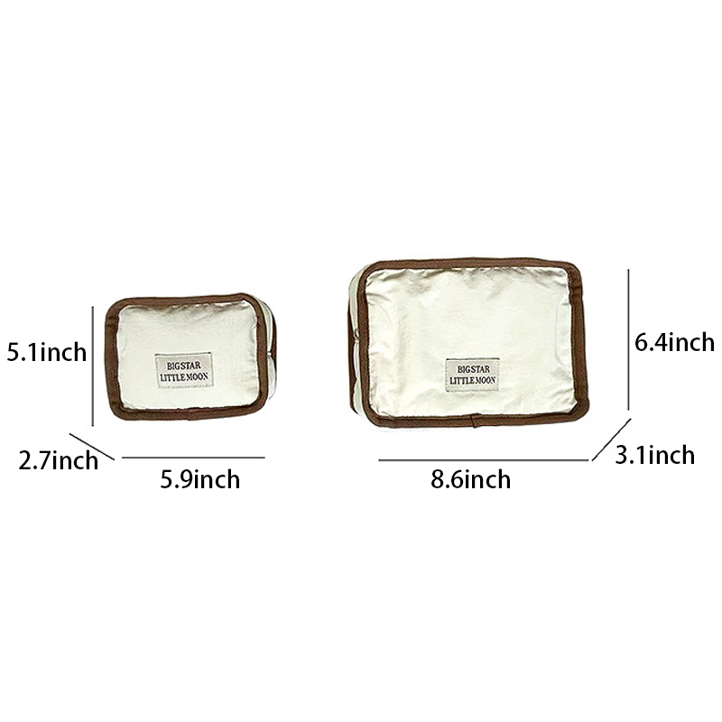 CouldNook Color Block Cosmetic Bag - Vanity Storage Accent