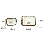 CouldNook Color Block Cosmetic Bag - Vanity Storage Accent
