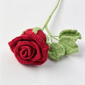 CouldNook Yarn Rose Flower Ornament - Stemmed Color Choices