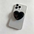 CouldNook Heart-Shaped Phone Grip Stand - Pearl-Style Decorative Center