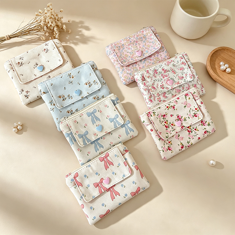 CouldNook Floral Mini Zip Organizer Bag - Practical Room Accent