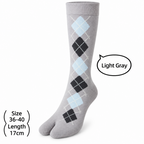 CouldNook Argyle Split-Toe Socks - Diamond Pattern