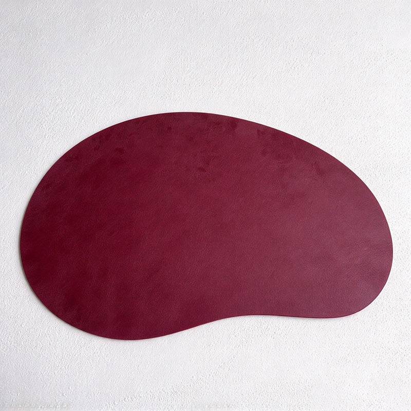 CouldNook Curved Placemat - Asymmetric Outline And Mottled Surface Finish