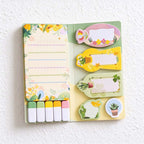 CouldNook Sticky Note Book - Coordinated Memo Pads And Page Flags