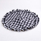CouldNook Ruffled Christmas Tree Skirt - Patterned Fabric And Gathered Border