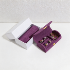 CouldNook Portable Color Zip Jewelry Case - Comfortable Daily Organizer (0720莉莎-MK2BLW6W13HSY92)
