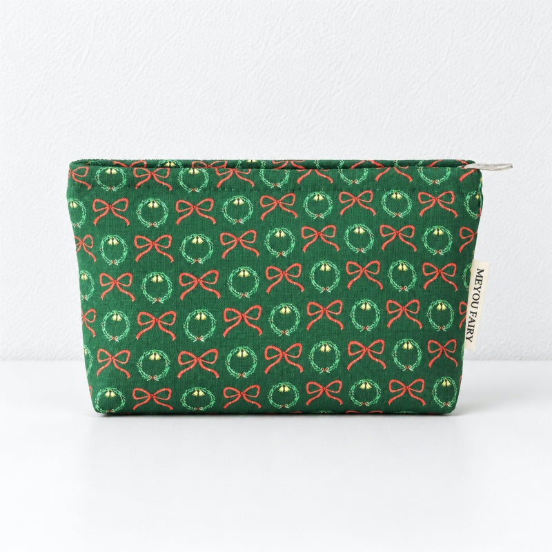 CouldNook Christmas Makeup Pouch - Festive Printed Patterns