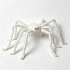 CouldNook Plush Fake Spider with Triangular Spider Web‑Halloween Prank Party Decoration Prop