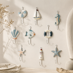 CouldNook Nautical Wall Hook - Nine Coastal Character Designs