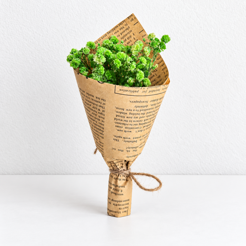 CouldNook Mini Dried Flower Bouquet - Newsprint Style Wrap