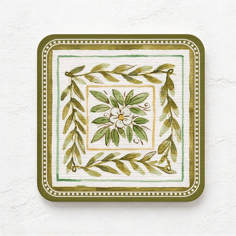 CouldNook Patterned Coaster - Rounded Square and Colorful Illustrated Surface Choices